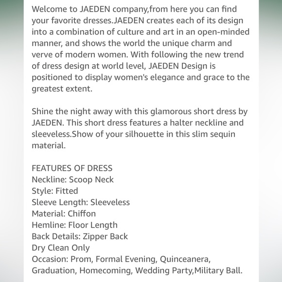 Jaeden Chiffon & Lace Formal Dress with 3/4 Sleeves in Dark Turquoise - size 14 - Picture 9 of 12